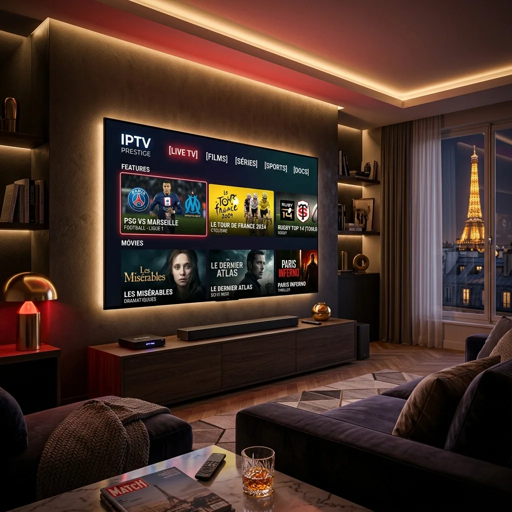 Streaming IPTV sur TV, tablette et smartphone en France